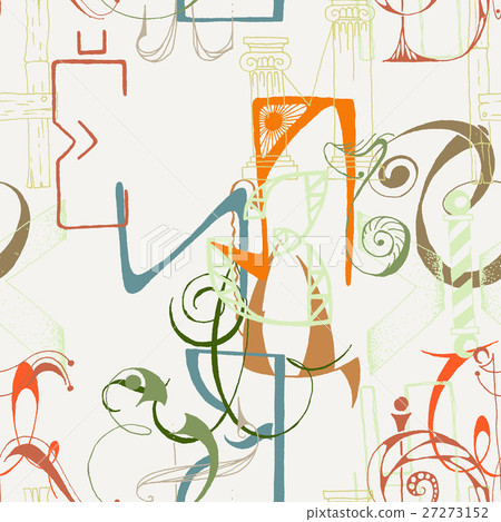 Seamless grunge doodle background Seamless grunge doodle background 27273152