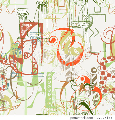 Seamless grunge doodle background Seamless grunge doodle background 27273153
