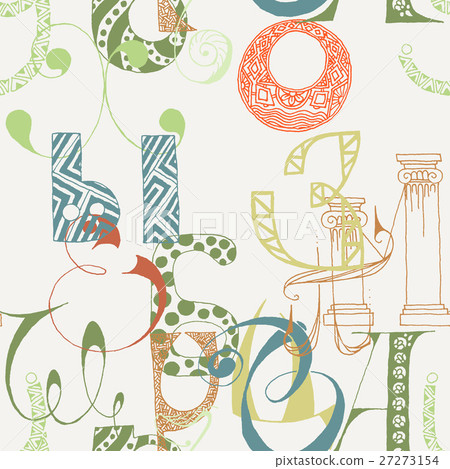 Seamless grunge doodle background Seamless grunge doodle background 27273154