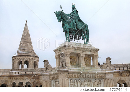 Saint Stephen monument in Budapest, Hungary 27274444