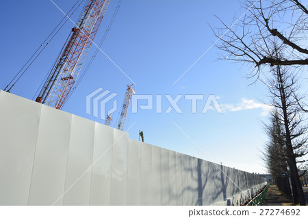 Crane, construction site image Crane, construction site image 27274692
