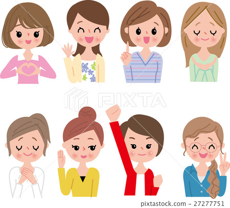 女性OL微笑面部表情&少女集 女性OL微笑面部表情&少女集 27277751