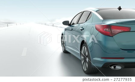 abstract Luxury Car closeup view 3d illustration abstract Luxury Car closeup view 3d illustration 27277935