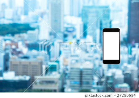 Smartphone Mobile phone Smartphone Urban landscape Tokyo real estate image 27280684