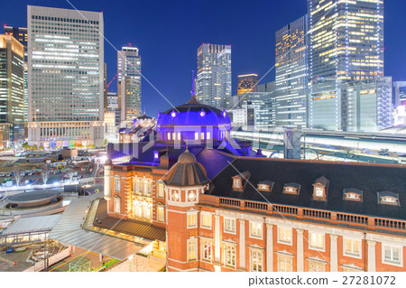 Tokyo Station Night view Tokyo Station Night view 27281072