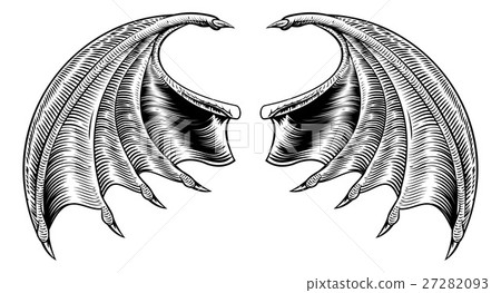 Bat or Dragon Wings 27282093
