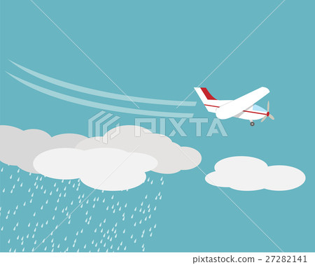 Artificial rain, Rainmaking, Cloud seeding,vector 27282141