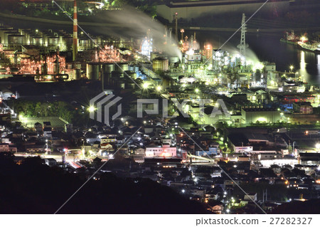 [Wakayama Prefecture] Wakayama City, Hainan City Coastal night view 27282327