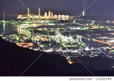 [Wakayama Prefecture] Wakayama City, Hainan City Coastal night view 27282349