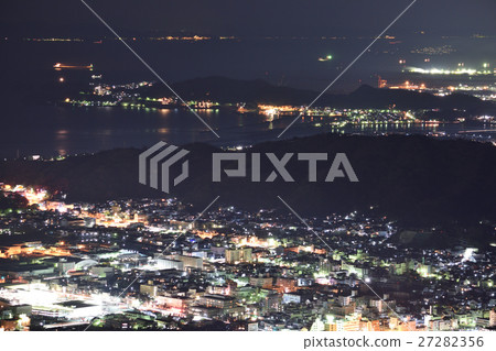 [Wakayama Prefecture] Wakayama City, Hainan City Coastal night view 27282356