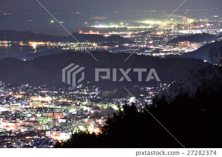 [和歌山縣]海南市和歌山市沿海夜景 27282374