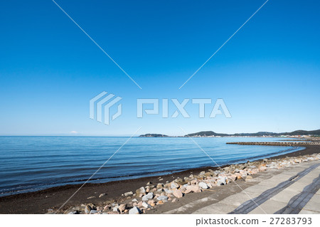 Tateyama / Hojo coast in winter (Mt. Fuji) 27283793