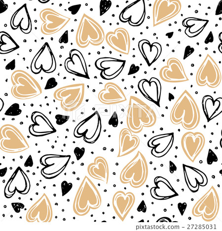 Seamless hearts pattern 27285031
