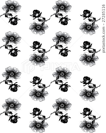 Wallpaper seamless floral vintage grunge  27285116