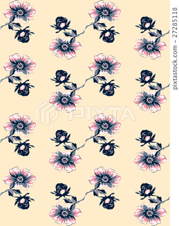 Wallpaper seamless floral vintage grunge Wallpaper seamless floral vintage grunge 27285118