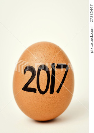 egg with the number 2017, as the new year egg with the number 2017, as the new year 27285447