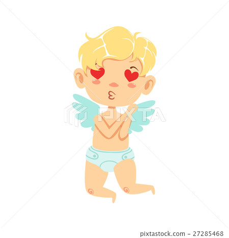Boy Baby Cupid In Love, Winged Toddler In Diaper Boy Baby Cupid In Love, Winged Toddler In Diaper 27285468