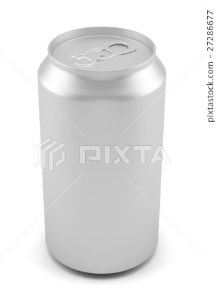 Aluminum can isolated on white background 27286677