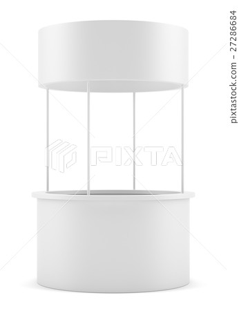 White round POS POI advertising retail stand 27286684