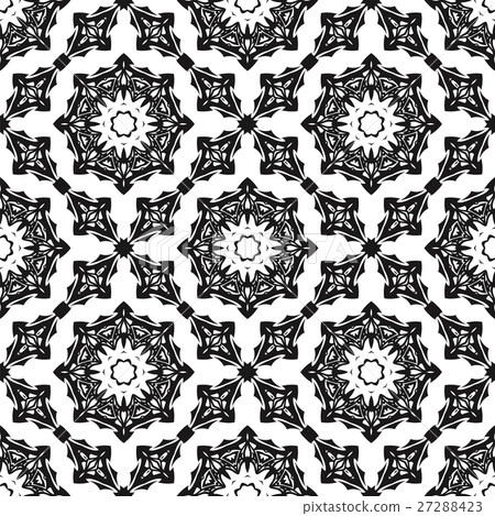 Ornamental Seamless Line Pattern Ornamental Seamless Line Pattern 27288423
