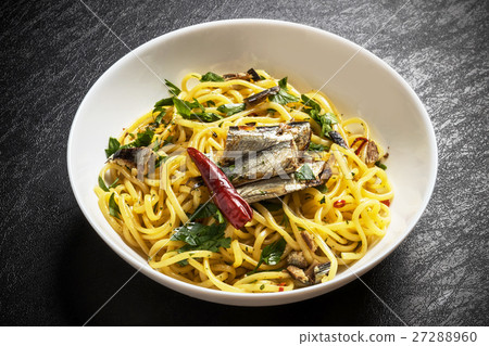 Anchovy pasta Pasta Italian food of the anchovy 27288960