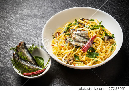 Anchovy pasta Pasta Italian food of the anchovy 27288961