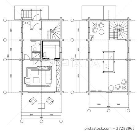 Standard furniture symbols used in architecture 27288965