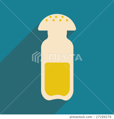 Flat with shadow icon and mobile application salt Flat with shadow icon and mobile application salt 27289278