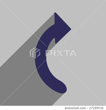 Flat style icon with long shadow arrow - Stock Illustration [27289538 ...