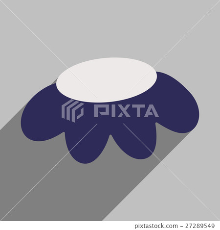 Flat icon with long shadow plant flower - Stock Illustration [27289549 ...