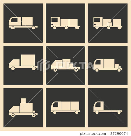 Flat in black and white concept mobile application Flat in black and white concept mobile application 27290074