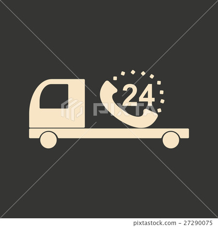 Flat in black and white mobile application 27290075