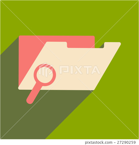 Flat with shadow icon and mobile application file Flat with shadow icon and mobile application file 27290259