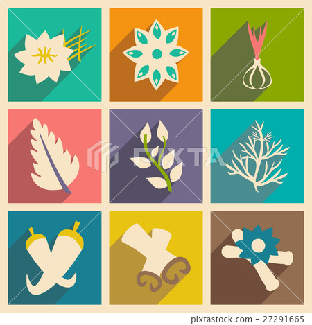 Flat with shadow concept and mobile application 27291665