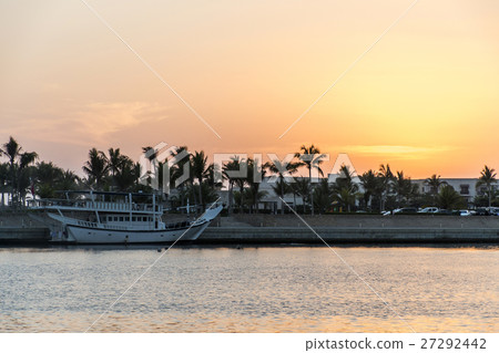 Amazing Sunset Sultanate Oman Souly Bay harbour Amazing Sunset Sultanate Oman Souly Bay harbour 27292442