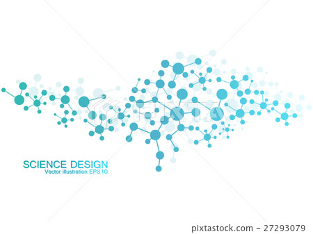 Structure molecule of DNA and neurons. Structural 27293079
