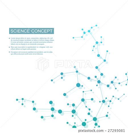 Structure molecule of DNA and neurons. Structural 27293081