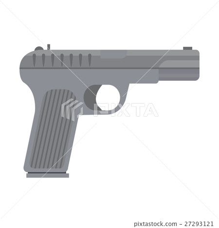 Vector handgun icon. 27293121