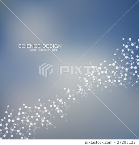 Structure molecule of DNA and neurons. Structural Structure molecule of DNA and neurons. Structural 27293122