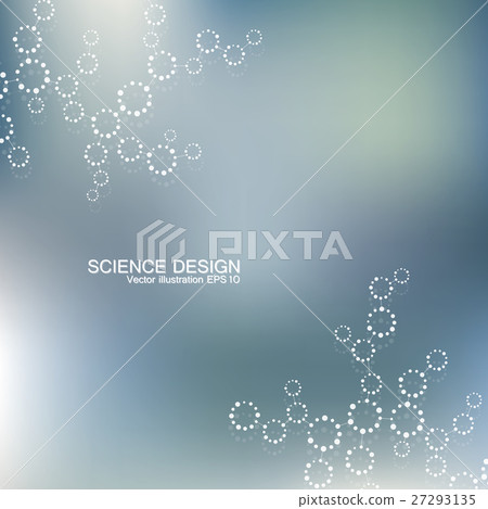 Structure molecule of DNA and neurons. Structural Structure molecule of DNA and neurons. Structural 27293135
