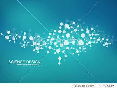 Structure molecule of DNA and neurons. Structural Structure molecule of DNA and neurons. Structural 27293136