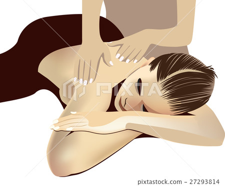 Female back massage 27293814
