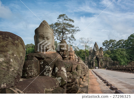 Statues of Devas angels at Angkor Thom,Cambodia Statues of Devas angels at Angkor Thom,Cambodia 27296325