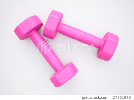 Dumbbells for sports isolated on white background Dumbbells for sports isolated on white background 27301970