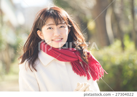 Woman in coat Woman in coat 27304022
