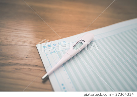 Basal body temperature table (original design) 27304334