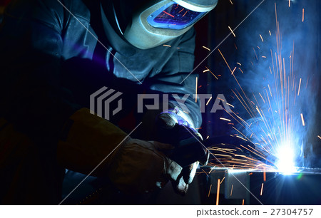 Industrial steel welder in factory technical, Industrial steel welder in factory technical, 27304757