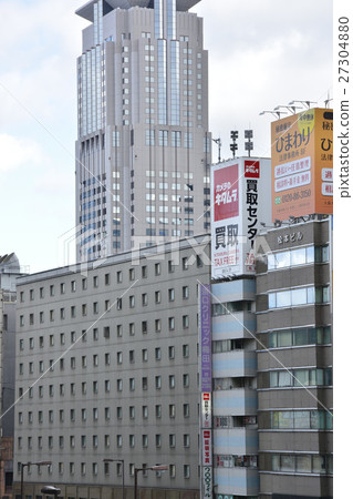 [Osaka Umeda] Scenery of a skyscraper in a big city 27304880