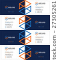 engineering and construction business card dark 27305261