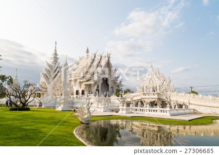 White church of Wat Rong Khun temple in Chiangrai White church of Wat Rong Khun temple in Chiangrai 27306685
